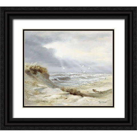 Skyfall Black Ornate Wood Framed Art Print with Double Matting by Withaar, Reint