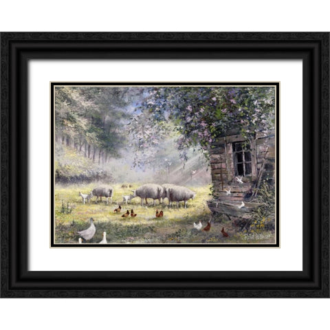 Tradionally II Black Ornate Wood Framed Art Print with Double Matting by Withaar, Reint