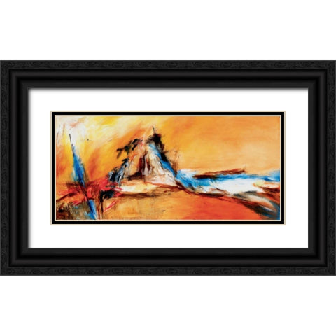 Reconciliation Black Ornate Wood Framed Art Print with Double Matting by Gerbecks, Tilly