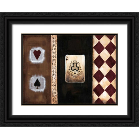 A-spades I Black Ornate Wood Framed Art Print with Double Matting by Fields, Wendy