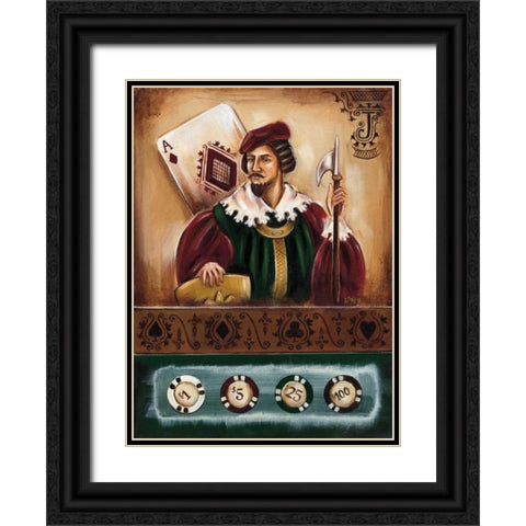 Casino IV Black Ornate Wood Framed Art Print with Double Matting by Fields, Wendy