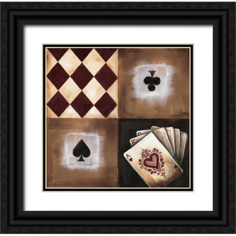 Flush Black Ornate Wood Framed Art Print with Double Matting by Fields, Wendy
