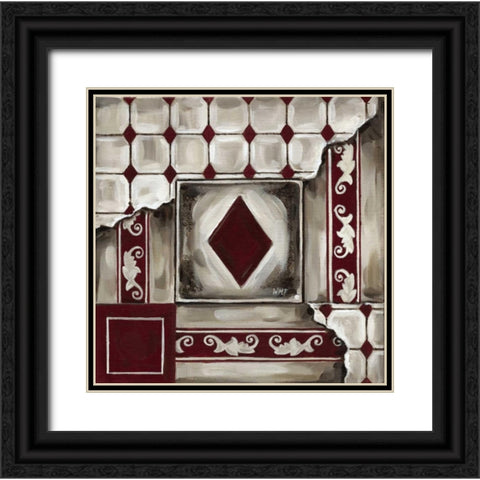 Cards III Black Ornate Wood Framed Art Print with Double Matting by Fields, Wendy