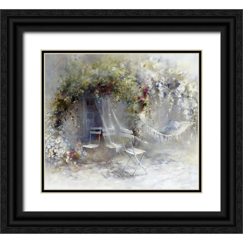 Just peace Black Ornate Wood Framed Art Print with Double Matting by Haenraets, Willem