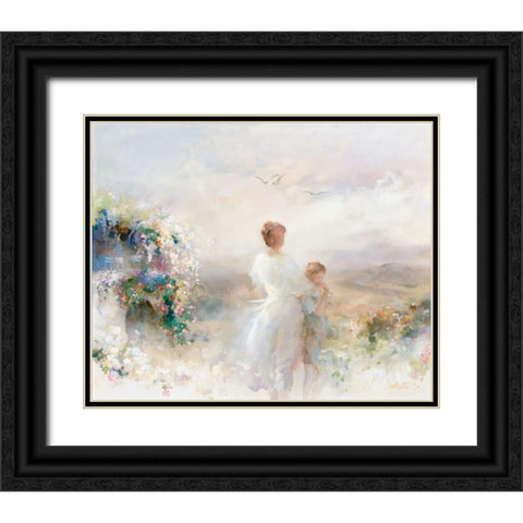 Beautiful view Black Ornate Wood Framed Art Print with Double Matting by Haenraets, Willem