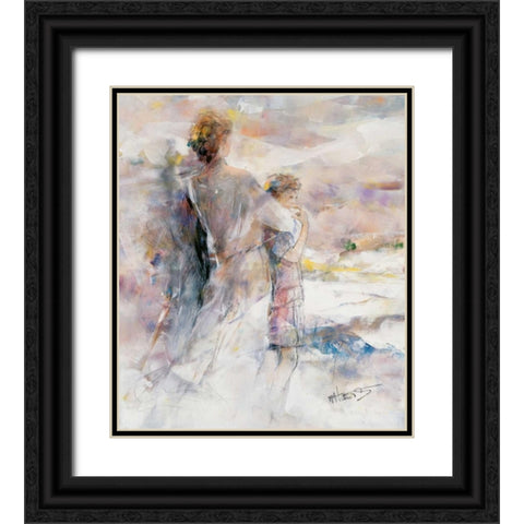 My boy Black Ornate Wood Framed Art Print with Double Matting by Haenraets, Willem