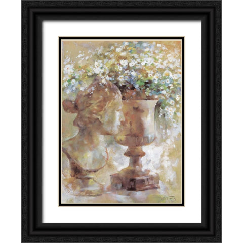 Romantic sculpture Black Ornate Wood Framed Art Print with Double Matting by Haenraets, Willem