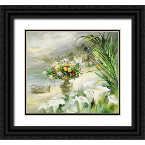 Shiny VII Black Ornate Wood Framed Art Print with Double Matting by Haenraets, Willem