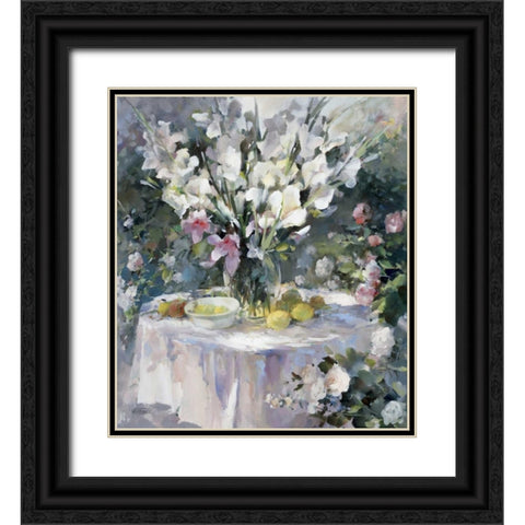 Shera Black Ornate Wood Framed Art Print with Double Matting by Haenraets, Willem