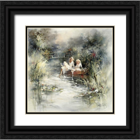 Springshine Black Ornate Wood Framed Art Print with Double Matting by Haenraets, Willem