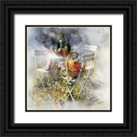 Invitation Black Ornate Wood Framed Art Print with Double Matting by Haenraets, Willem