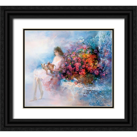 Special memories Black Ornate Wood Framed Art Print with Double Matting by Haenraets, Willem