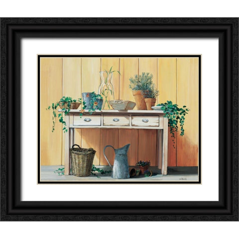 A gardens harvest Black Ornate Wood Framed Art Print with Double Matting by Roelofs, Wouter