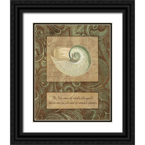 NET OF WONDER Black Ornate Wood Framed Art Print with Double Matting by Artique Studio