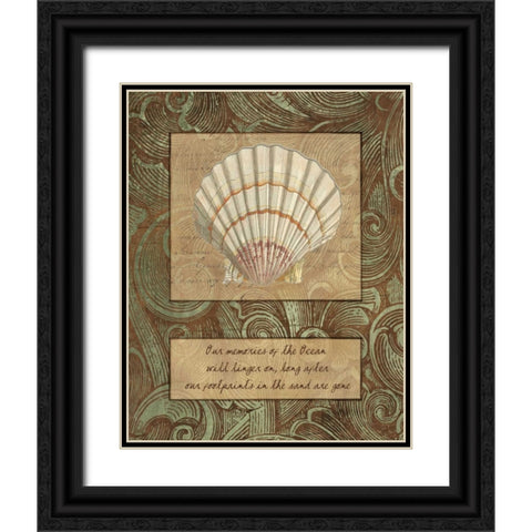 OUR MEMORIES Black Ornate Wood Framed Art Print with Double Matting by Artique Studio