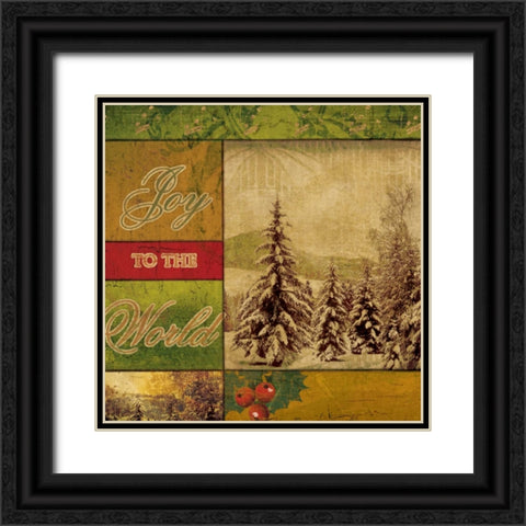 JOY TO THE WORLD II Black Ornate Wood Framed Art Print with Double Matting by Artique Studio