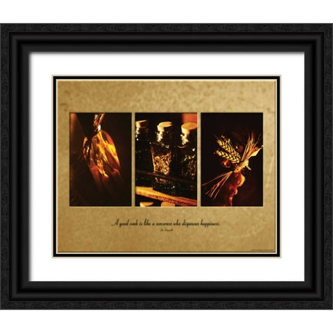 GOOD COOK Black Ornate Wood Framed Art Print with Double Matting by Yang, Eric