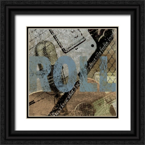 ROLL Black Ornate Wood Framed Art Print with Double Matting by Yang, Eric