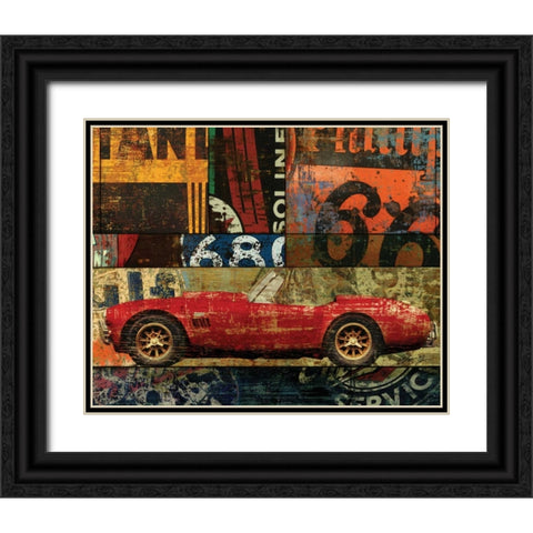CRUISIN ON 66 II Black Ornate Wood Framed Art Print with Double Matting by Yang, Eric