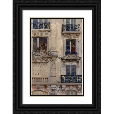 HEARTBREAK HOTEL Black Ornate Wood Framed Art Print with Double Matting by Yang, Eric