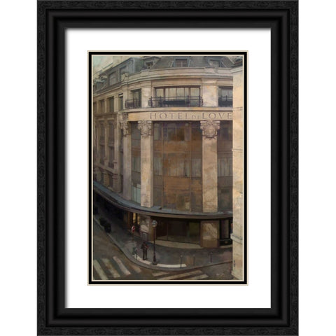 HOTEL DE LOVE Black Ornate Wood Framed Art Print with Double Matting by Yang, Eric