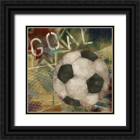 GOAL Black Ornate Wood Framed Art Print with Double Matting by Yang, Eric