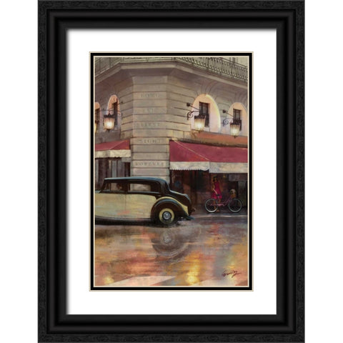 LOVE AT FIRST SIGHT Black Ornate Wood Framed Art Print with Double Matting by Yang, Eric