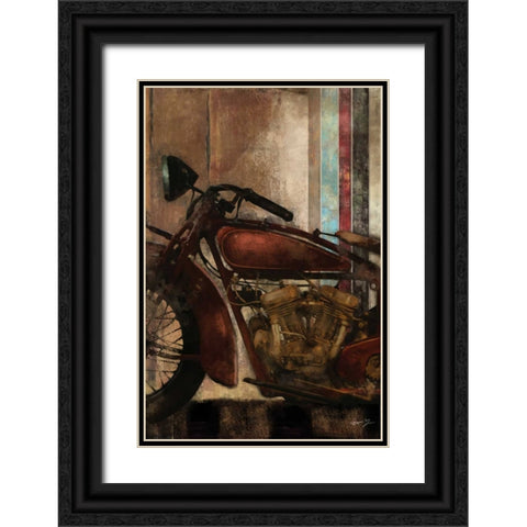 MOTO DETAILS II Black Ornate Wood Framed Art Print with Double Matting by Yang, Eric