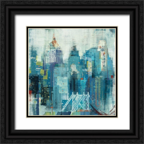 NEW YORK CITY Black Ornate Wood Framed Art Print with Double Matting by Yang, Eric