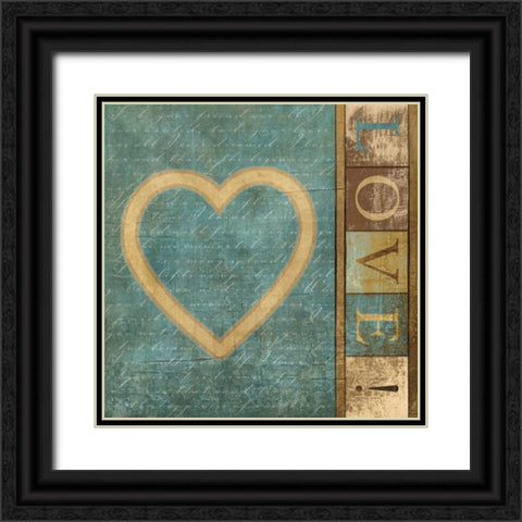 LOVE INSPIRATION Black Ornate Wood Framed Art Print with Double Matting by Ballantyne, Piper