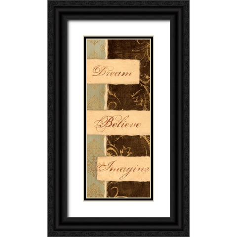 KEEP THE FAITH I Black Ornate Wood Framed Art Print with Double Matting by Ballantyne, Piper