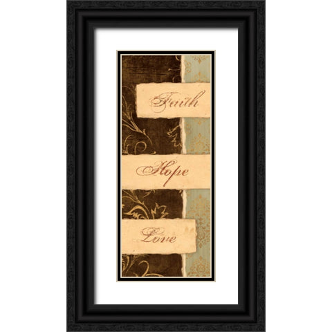 KEEP THE FAITH II Black Ornate Wood Framed Art Print with Double Matting by Ballantyne, Piper