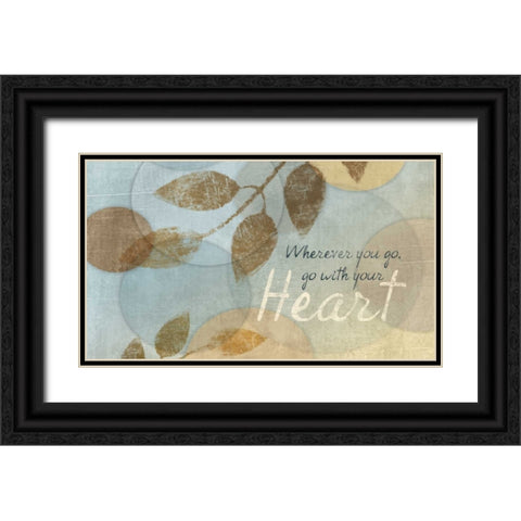 CHERISH Black Ornate Wood Framed Art Print with Double Matting by Ballantyne, Piper