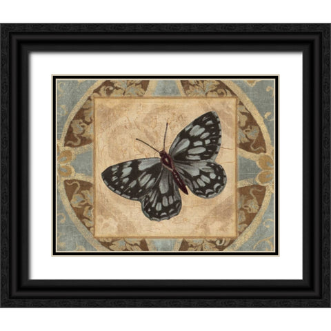 NATURES BUTTERFLY I Black Ornate Wood Framed Art Print with Double Matting by Ballantyne, Piper