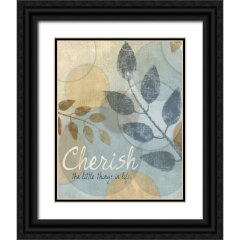 CHERISH Black Ornate Wood Framed Art Print with Double Matting by Ballantyne, Piper