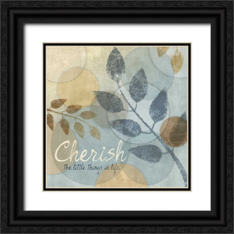 CHERISH Black Ornate Wood Framed Art Print with Double Matting by Ballantyne, Piper