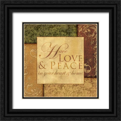 HAVE LOVE Black Ornate Wood Framed Art Print with Double Matting by Ballantyne, Piper