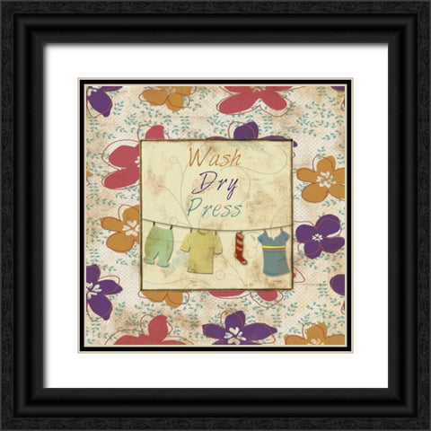 WASH DRY PRESS Black Ornate Wood Framed Art Print with Double Matting by Ballantyne, Piper