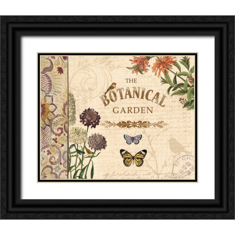 BOTANICAL GARDEN I Black Ornate Wood Framed Art Print with Double Matting by Ballantyne, Piper