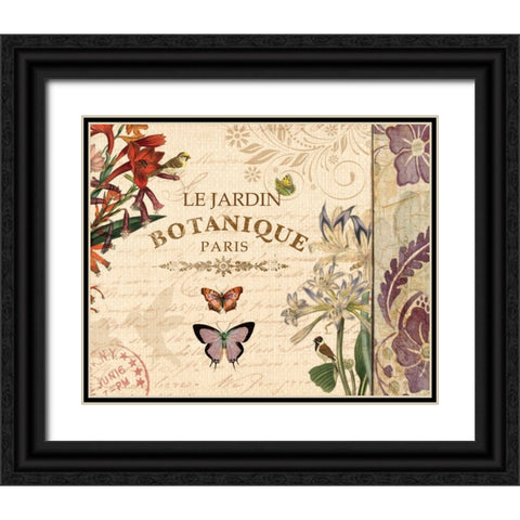 BOTANICAL GARDEN II Black Ornate Wood Framed Art Print with Double Matting by Ballantyne, Piper
