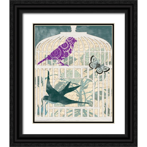 DOVE TALES I Black Ornate Wood Framed Art Print with Double Matting by Ballantyne, Piper