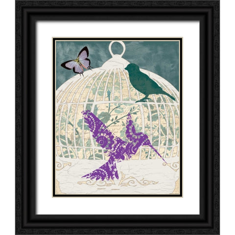 DOVE TALES II Black Ornate Wood Framed Art Print with Double Matting by Ballantyne, Piper
