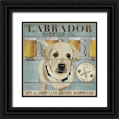 LIFES RUFF II Black Ornate Wood Framed Art Print with Double Matting by Ballantyne, Piper