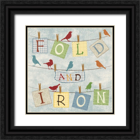 FOLD AND IRON Black Ornate Wood Framed Art Print with Double Matting by Ballantyne, Piper