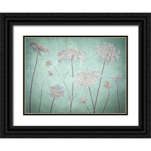 Cow parsley flowers Black Ornate Wood Framed Art Print with Double Matting by Frank, Assaf