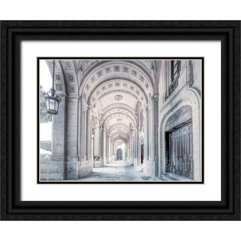 National Library of Malta, Valletta Black Ornate Wood Framed Art Print with Double Matting by Frank, Assaf