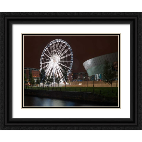 AF20120930 Liverpool 240 Black Ornate Wood Framed Art Print with Double Matting by Frank, Assaf