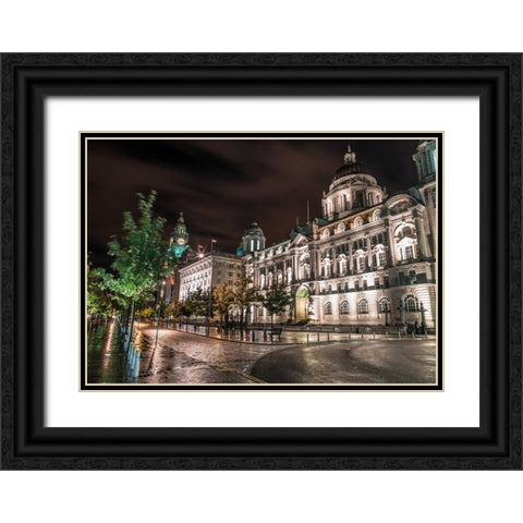 AF20120930 Liverpool 254 Black Ornate Wood Framed Art Print with Double Matting by Frank, Assaf