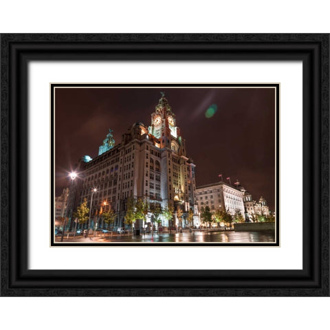 AF20120930 Liverpool 259 Black Ornate Wood Framed Art Print with Double Matting by Frank, Assaf