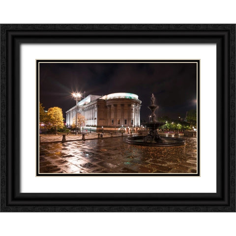 AF20120930 Liverpool 266 Black Ornate Wood Framed Art Print with Double Matting by Frank, Assaf